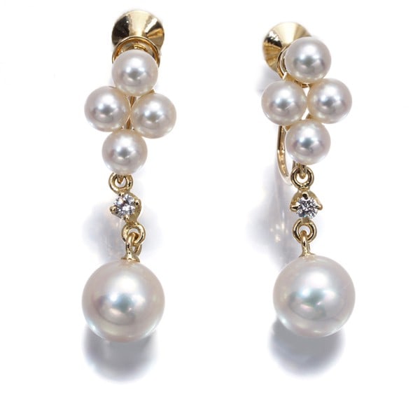 Gold Mikimoto Earrings Akoya Pearl 3.8-6.6Mm Diamond 18K 750 Yellow: Gold Mikimoto Earrings Akoya Pearl 3.8-6.6Mm Diamond 18K 750 Yellow This listing features Gold Mikimoto Earrings Akoya Pearl 3.8-6.6Mm Diamond 18K 750 Yellow. Item specifics are provided below. Item S