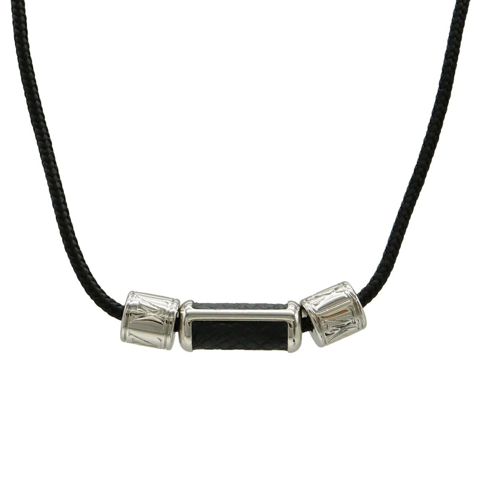 M70758 - LOUIS VUITTON Matchpoint LV Signature Taiga Necklace Pendant in Leather and Metal - Noir: M70758 - LOUIS VUITTON Matchpoint LV Signature Taiga Necklace Pendant in Leather and Metal - Noir This listing features M70758 - LOUIS VUITTON Matchpoint LV Signature Taiga Necklace Pendant in Leather