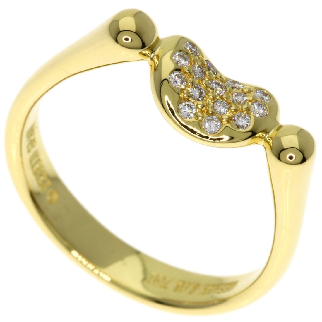 Gold TIFFANY&Co. Bean Diamond Ring K18 Yellow: Gold TIFFANY&Co. Bean Diamond Ring K18 Yellow This listing features Gold TIFFANY&Co. Bean Diamond Ring K18 Yellow. Item specifics are provided below. Item Specifics: Brand: TIFFANY&Co. Style: Ring Mat