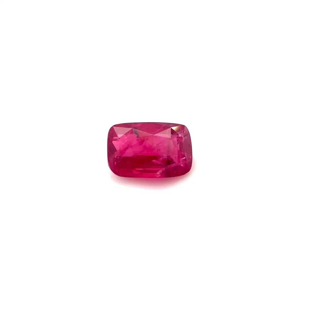 Loose Ruby Gemstone - Cushion 1.26ct Red SI: Loose Ruby Gemstone - Cushion 1.26ct Red SI This listing features Loose Ruby Gemstone - Cushion 1.26ct Red SI. Item specifics are provided below. Item Specifics: Type: Ruby Carat: 1.26 Cut: Faceted Co