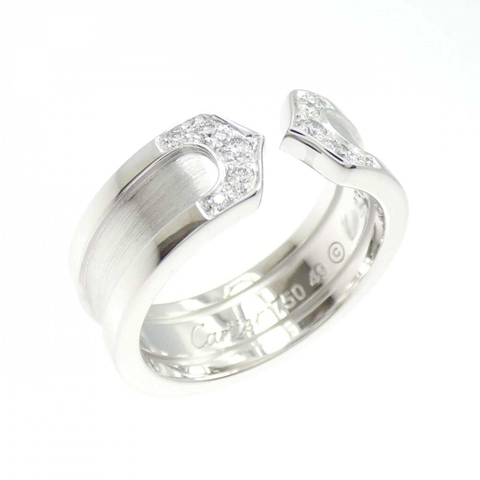 (18K) Cartier Band Ring White Gold (1 of 5)