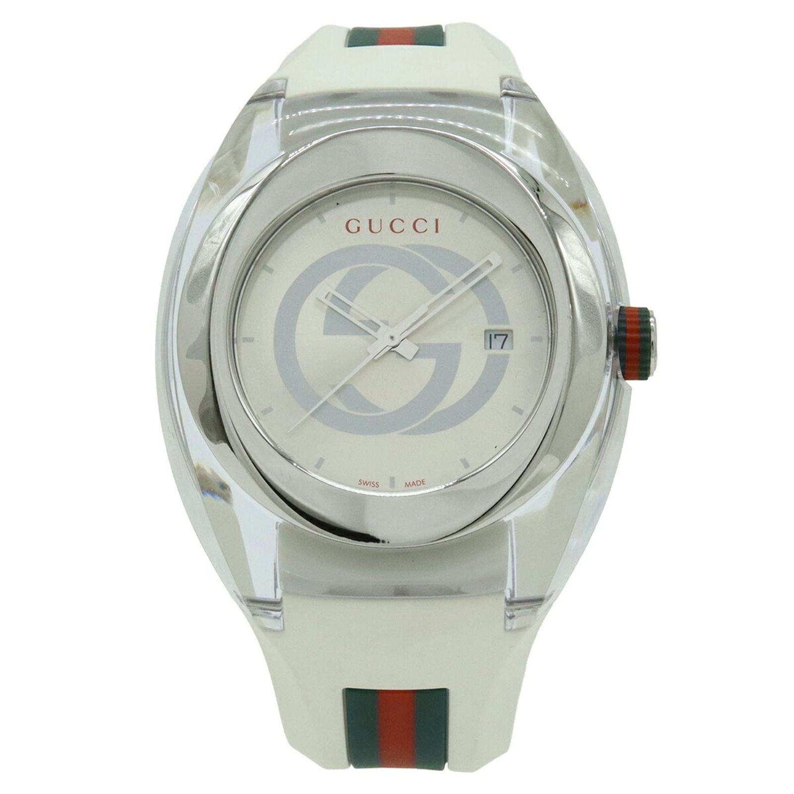 Wristwatch Gucci: Wristwatch Gucci This listing features Wristwatch Gucci. Item specifics are provided below. Item Specifics: Brand: Gucci Type: Wristwatch Gender: Men Material (Case): Stainless Steel Material (Band):