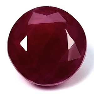 Loose Ruby Gemstone - GIA Round 1.58ct Red SI (1 of 1)