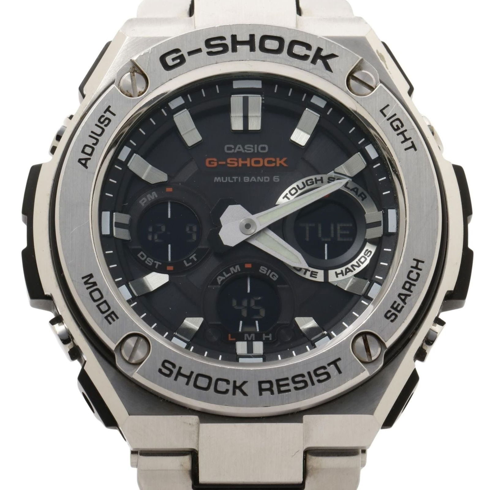 Wristwatch Casio: Wristwatch Casio This listing features Wristwatch Casio. Item specifics are provided below. Item Specifics: Brand: Casio Type: Wristwatch Gender: Men Material (Case): Stainless Steel Material (Band):