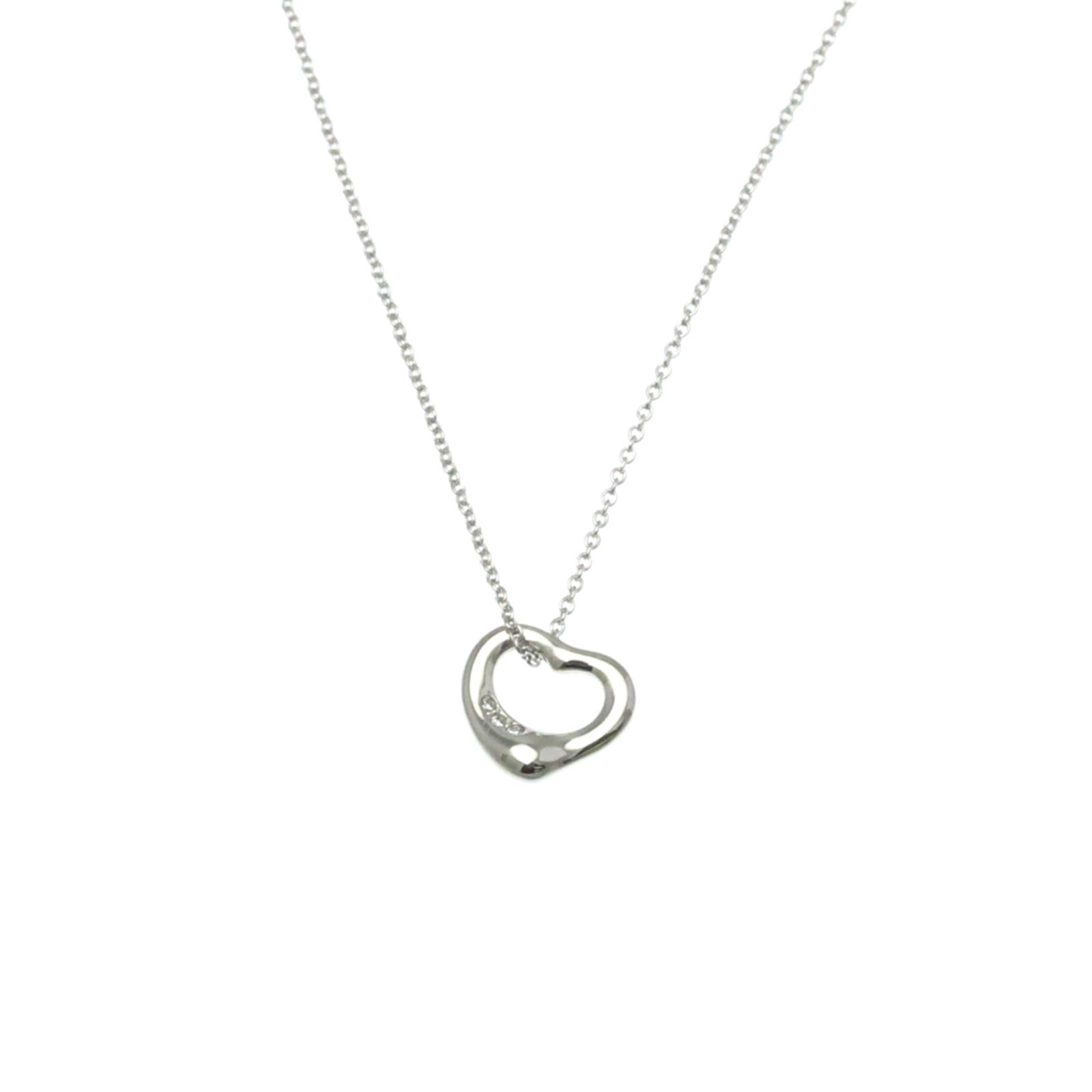 Women Fashion Pendant Necklace (Silver) - Tiffany Open Heart Platinum Diamond Men: Women Fashion Pendant Necklace (Silver) - Tiffany Open Heart Platinum Diamond Men This listing features Women Fashion Pendant Necklace (Silver) - Tiffany Open Heart Platinum Diamond Men. Item specific