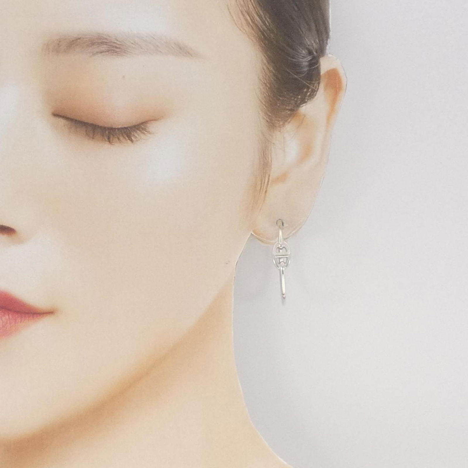 925 Hermes Stud Earrings Silver - 4