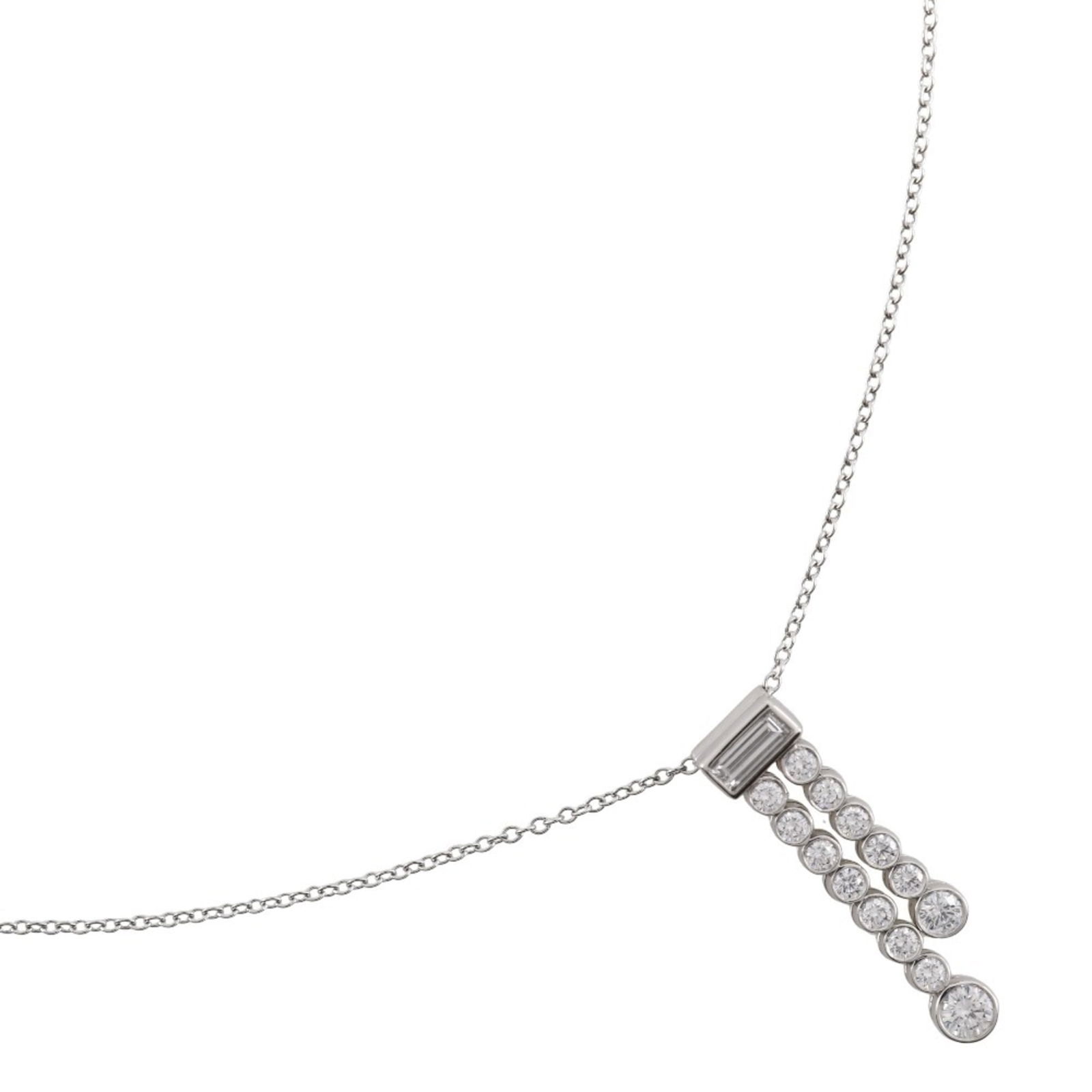 Women's Tiffany & Co. Jazz Double Drop Necklace Pt950 Platinum x Diamond Approx. 4.7g: Women's Tiffany & Co. Jazz Double Drop Necklace Pt950 Platinum x Diamond Approx. 4.7g This listing features Women's Tiffany & Co. Jazz Double Drop Necklace Pt950 Platinum x Diamond Approx. 4.7g. Item