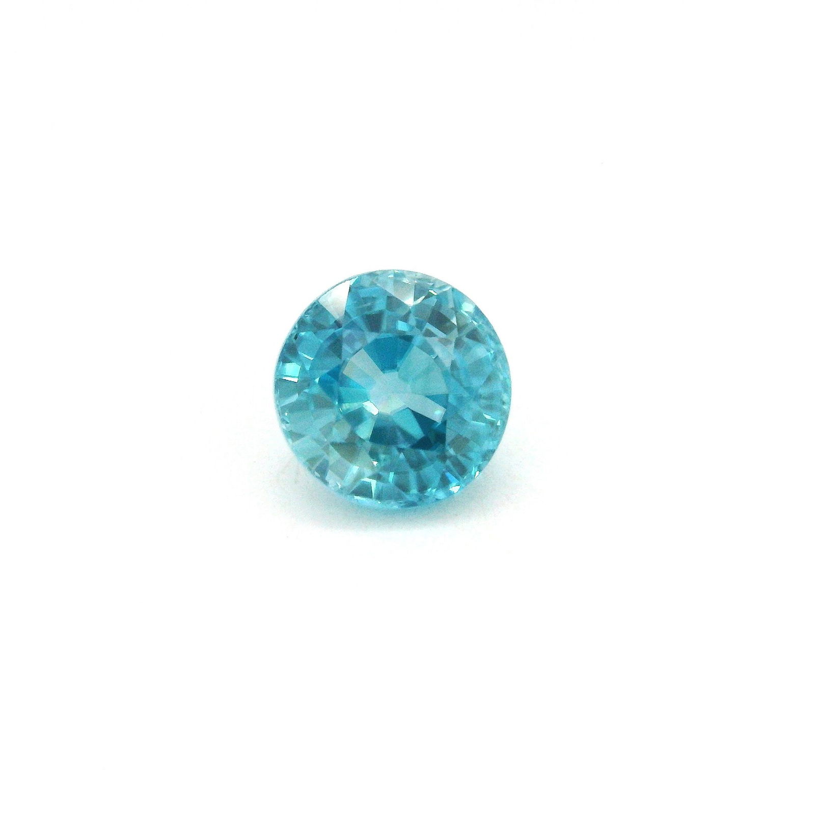 Loose Zircon Gemstone - GSI Round 2.97ct Blue EC (1 of 1)