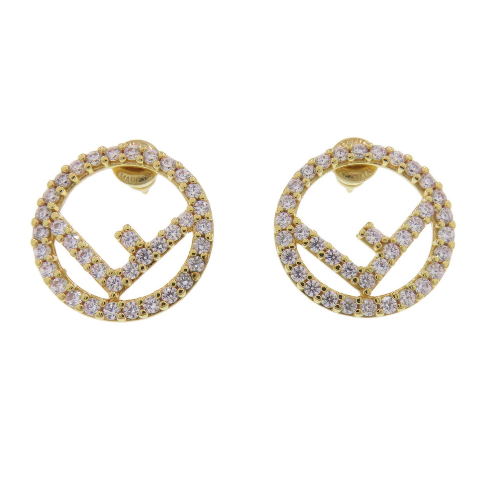 Metal Fendi Stud Earrings: Metal Fendi Stud Earrings This listing features Metal Fendi Stud Earrings. Item specifics are provided below. Item Specifics: Brand: Fendi Type: Stud Earrings Gender: Women Material: Metal Color: Gold