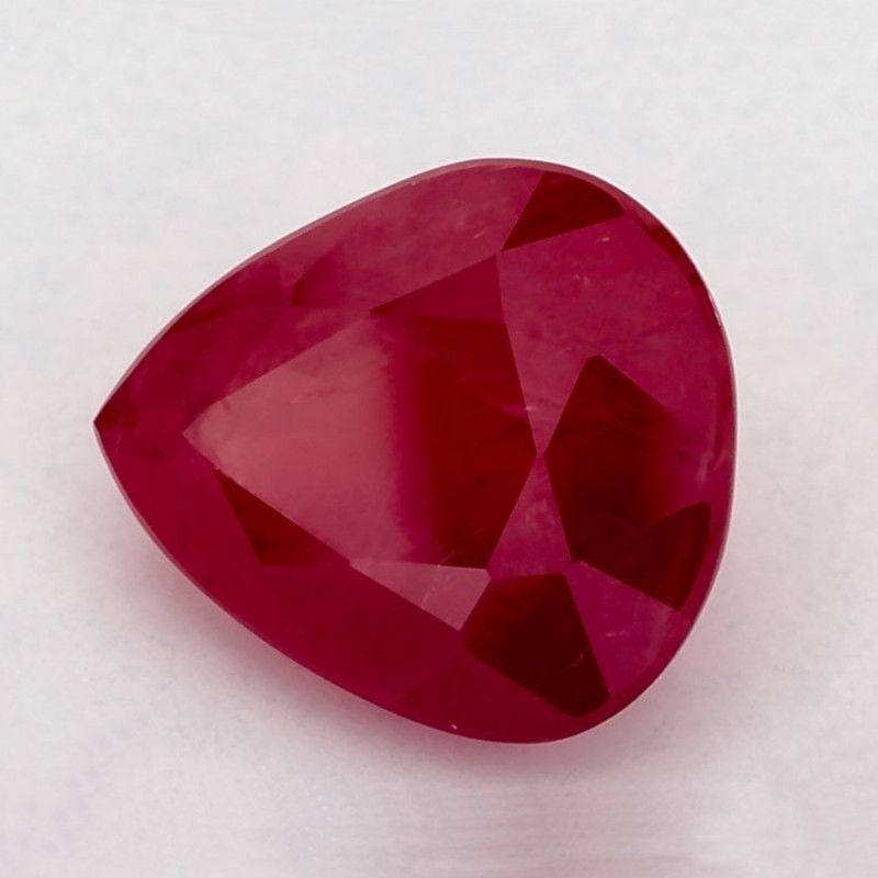 Loose Ruby Gemstone - Pear 2.45ct Red SI (1 of 1)