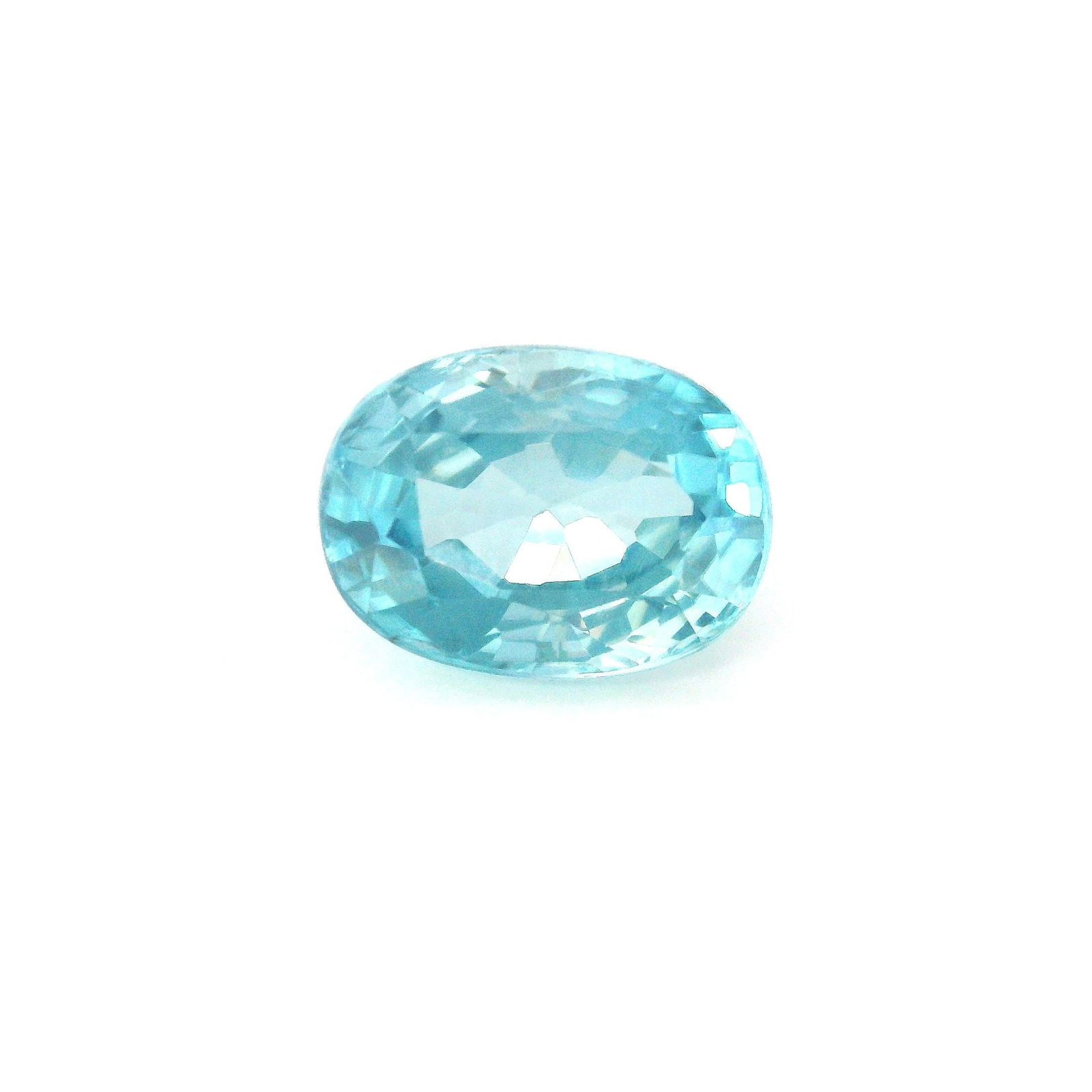 Loose Zircon Gemstone - GSI Oval 4.69ct Blue SI (1 of 1)