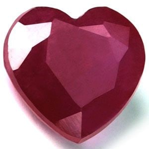Loose Ruby Gemstone - GIA Heart 1.79ct Red SI (1 of 1)