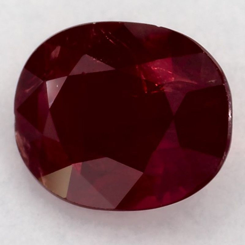 Loose Ruby Gemstone - Oval 1.52ct Red EC (1 of 1)