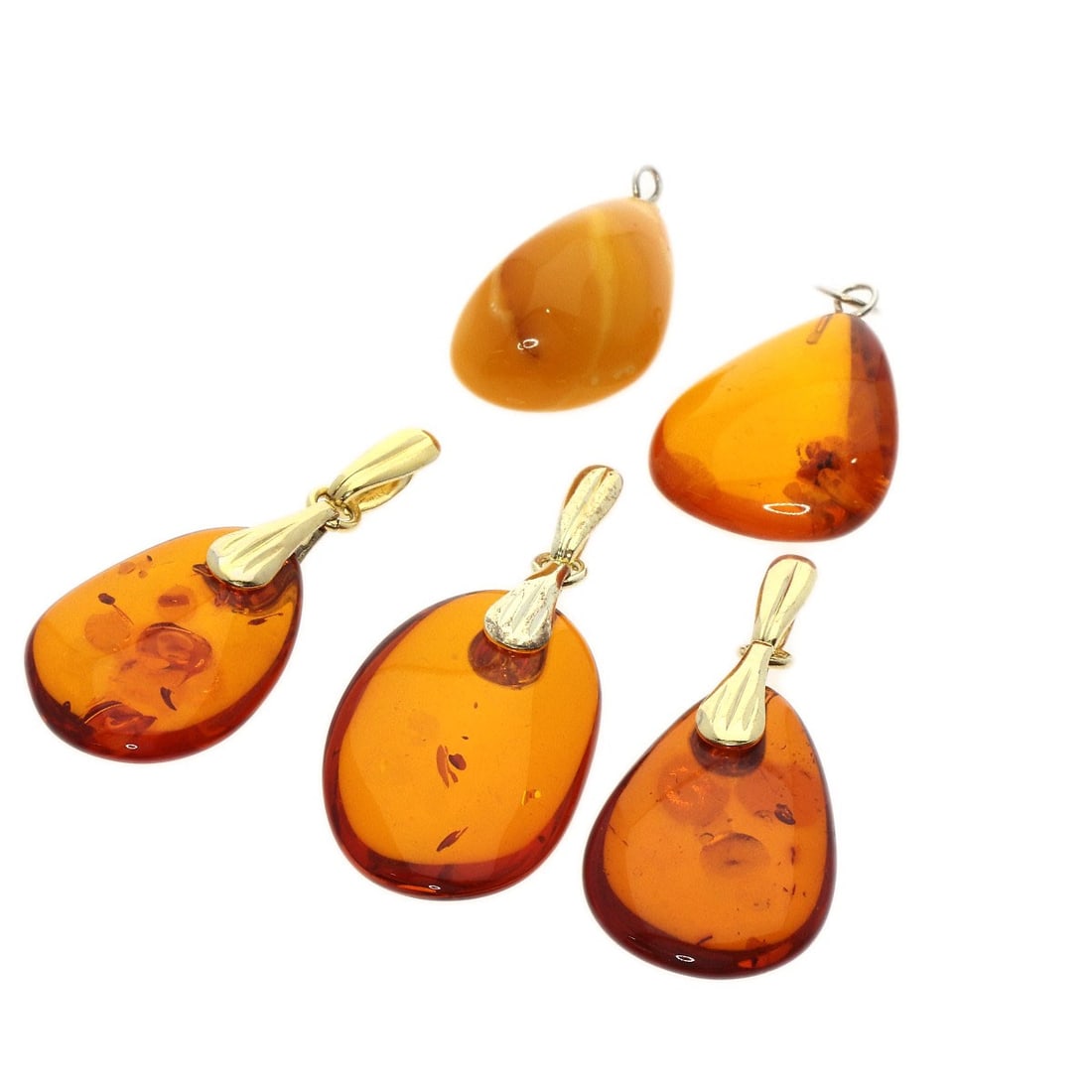 g Amber 5-piece set Pendant Silver (1 of 10)