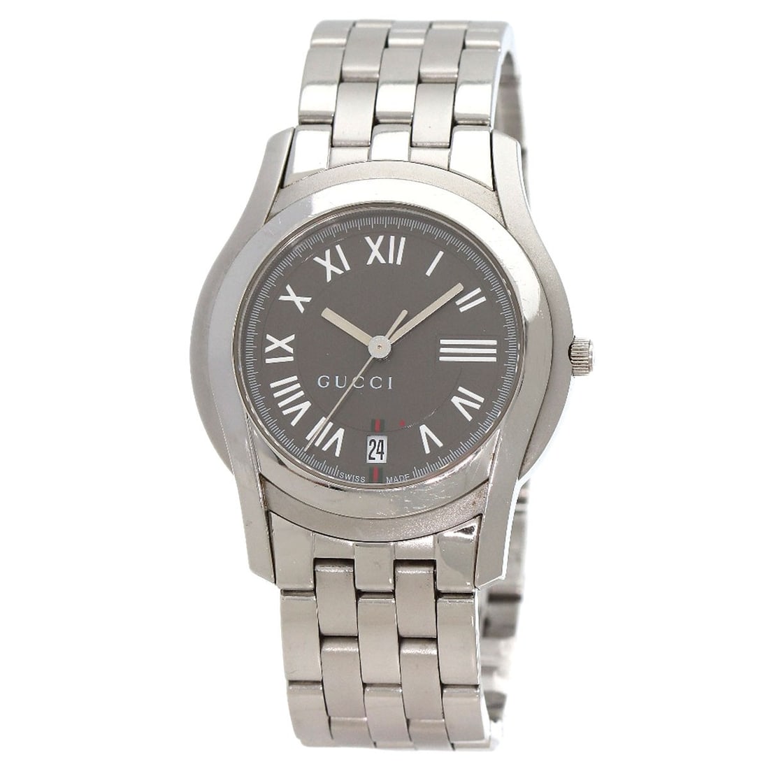 Steel GUCCI Round face Watches 5500M Stainless Steel/ Stainless: Steel GUCCI Round face Watches 5500M Stainless Steel/ Stainless This listing features Steel GUCCI Round face Watches 5500M Stainless Steel/ Stainless. Item specifics are provided below. Item Specifics