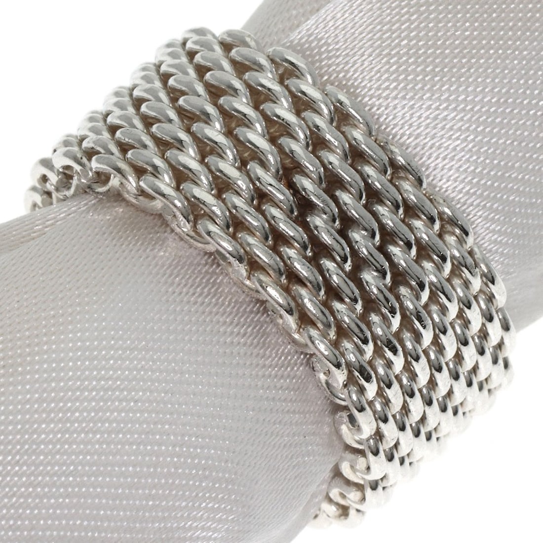 Silver TIFFANY&Co. Somerset mesh Ring: Silver TIFFANY&Co. Somerset mesh Ring This listing features Silver TIFFANY&Co. Somerset mesh Ring. Item specifics are provided below. Item Specifics: Brand: TIFFANY&Co. Style: Ring Material: Silver Me