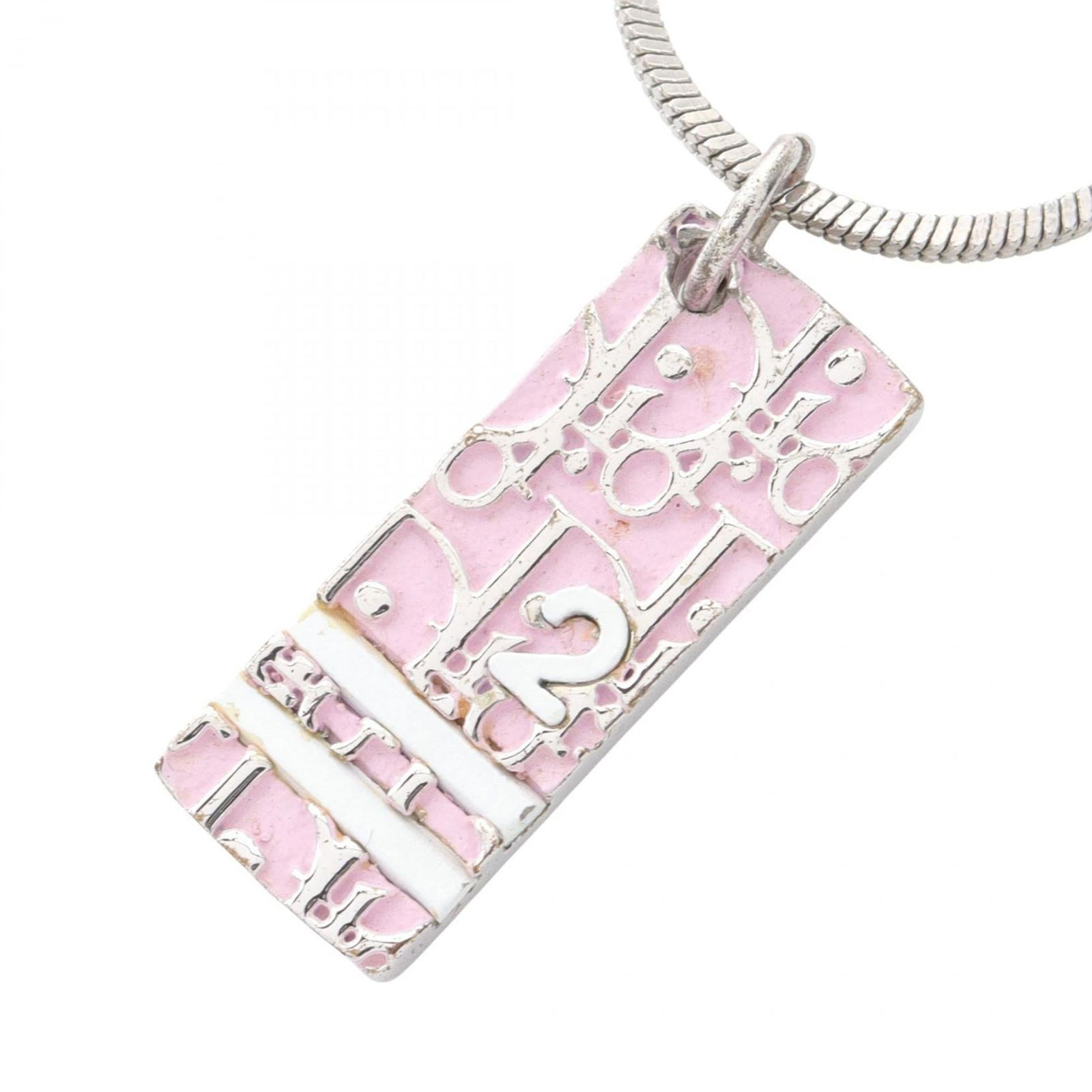 Silver and Pink - Christian Dior Trotter Necklace - Stainless Steel - Women's: Silver and Pink - Christian Dior Trotter Necklace - Stainless Steel - Women's This listing features Silver and Pink - Christian Dior Trotter Necklace - Stainless Steel - Women's. Item specifics are pr