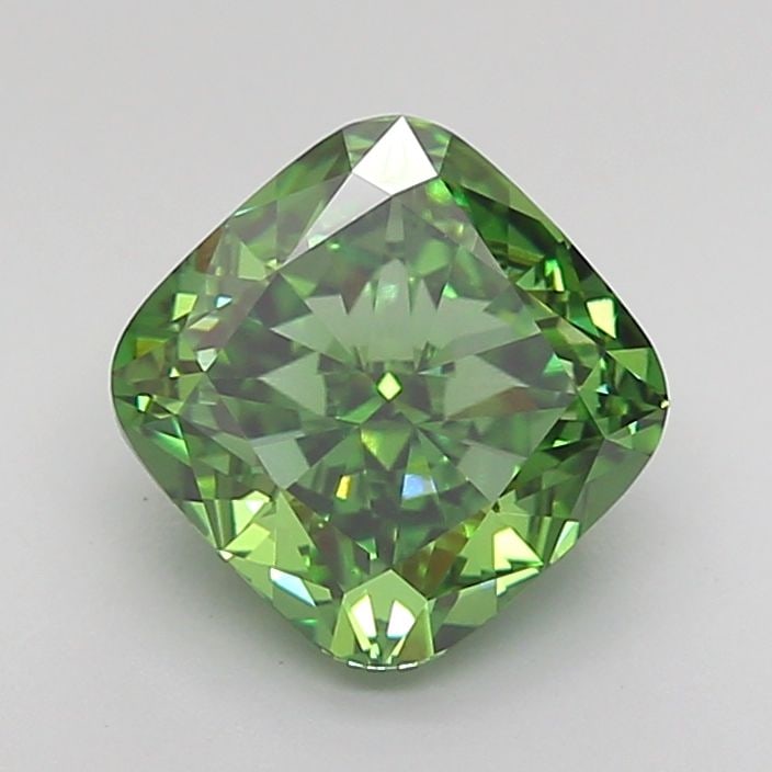 Loose Lab Diamond - IGI Cushion Modified 2.08ct Fancy Vivid Green VVS2: Loose Lab Diamond - IGI Cushion Modified 2.08ct Fancy Vivid Green VVS2 This listing features Loose Lab Diamond - IGI Cushion Modified 2.08ct Fancy Vivid Green VVS2. Item specifics are provided below.