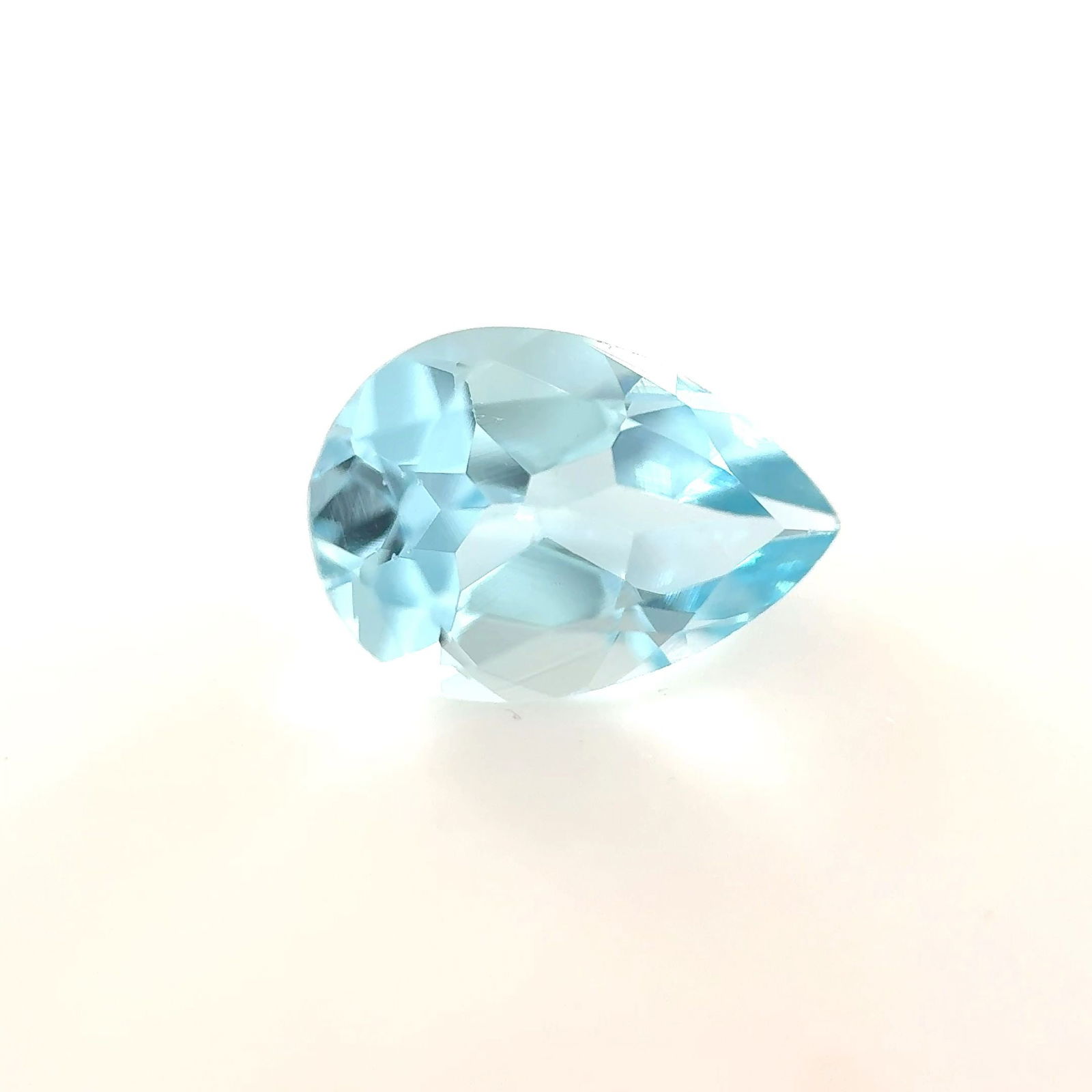 Loose Aquamarine Gemstone - Pear 1.12ct Blue EC (1 of 1)