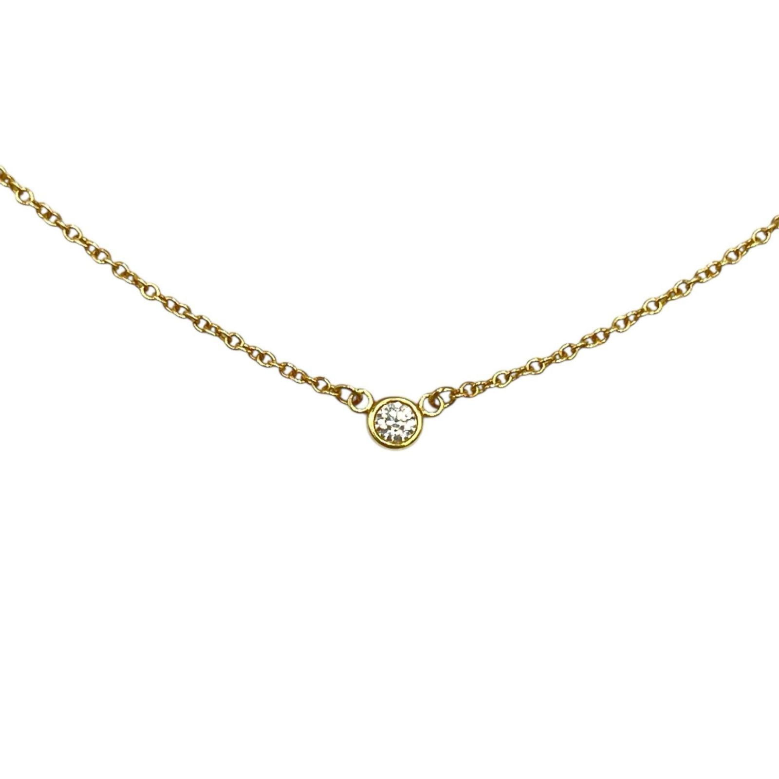 Women Tiffany & Co. By the Yard Necklace in 18K Yellow Gold with a Single Diamond for: Women Tiffany & Co. By the Yard Necklace in 18K Yellow Gold with a Single Diamond for This listing features Women Tiffany & Co. By the Yard Necklace in 18K Yellow Gold with a Single Diamond for. Item