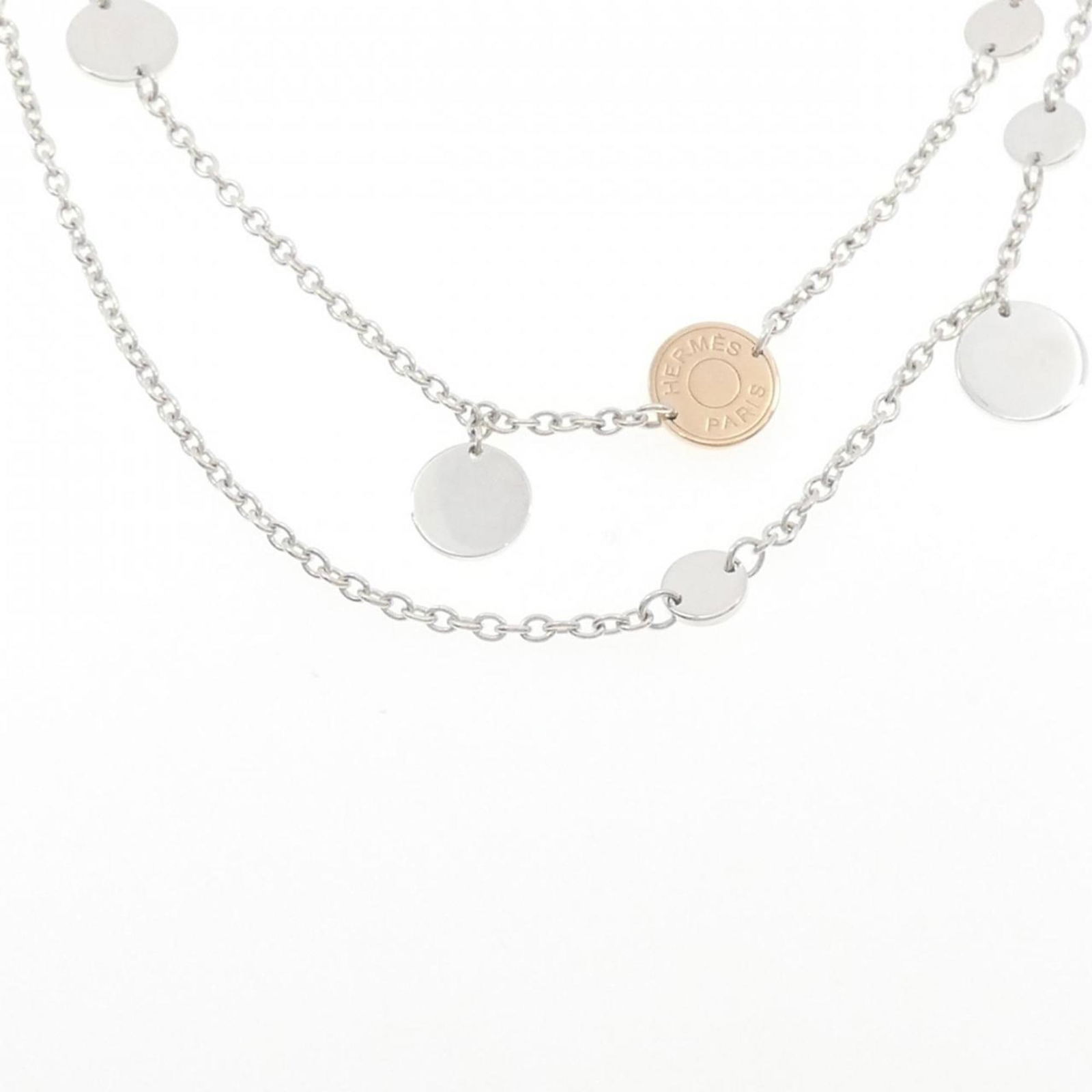 Necklace Hermes Confetti: Necklace Hermes Confetti This listing features Necklace Hermes Confetti. Item specifics are provided below. Item Specifics: Brand: Hermes Necklace Type: Necklace Gender: Women Material: Pink Gold (18K