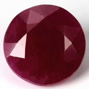 Loose Ruby Gemstone - GIA Round 3.63ct Red SI (1 of 1)