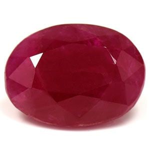 Loose Ruby Gemstone - GIA Oval 3.64ct Red SI (1 of 1)