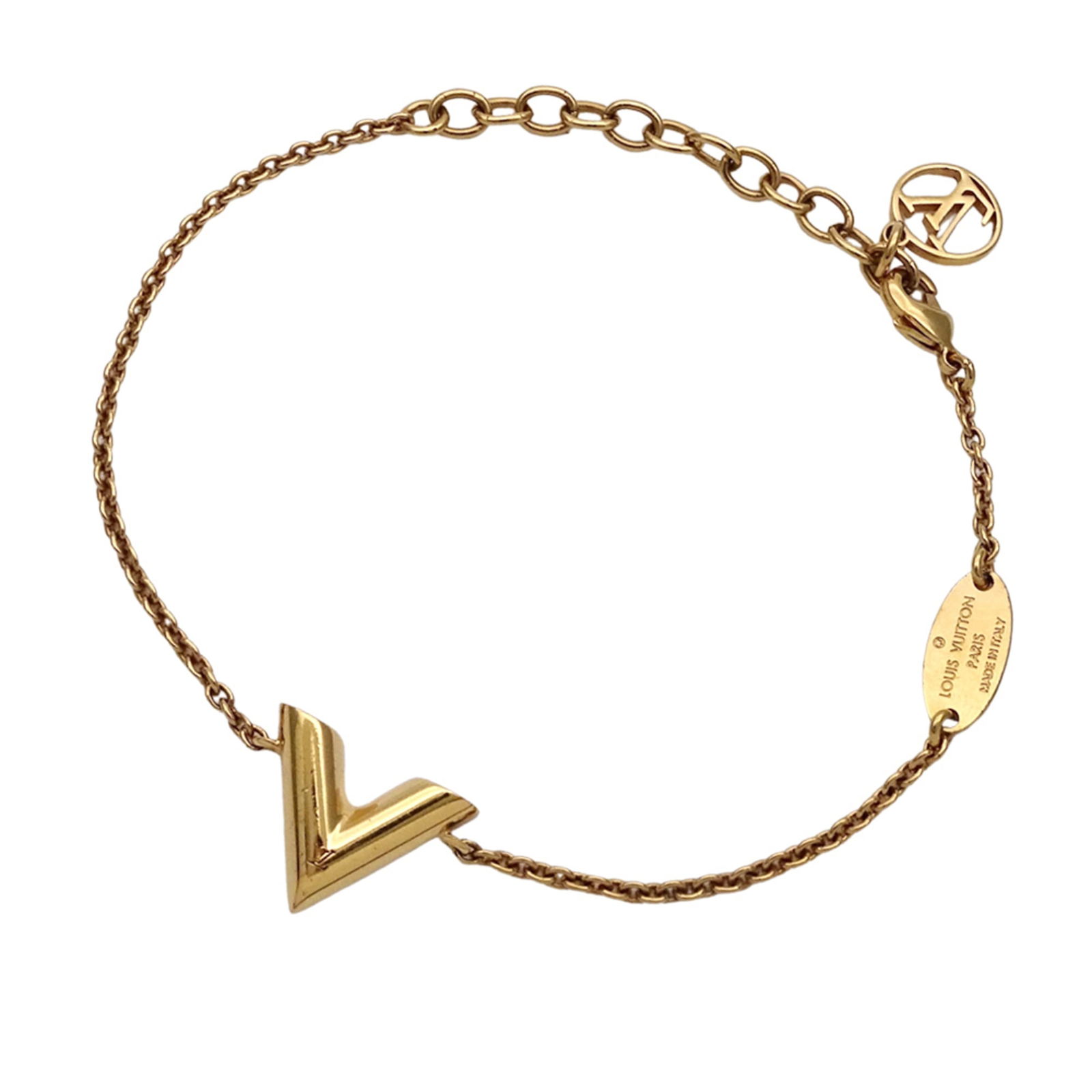 Metal Louis Vuitton Charm Bracelet: Metal Louis Vuitton Charm Bracelet This listing features Metal Louis Vuitton Charm Bracelet. Item specifics are provided below. Item Specifics: Brand: Louis Vuitton Type: Charm Bracelet Gender: Women