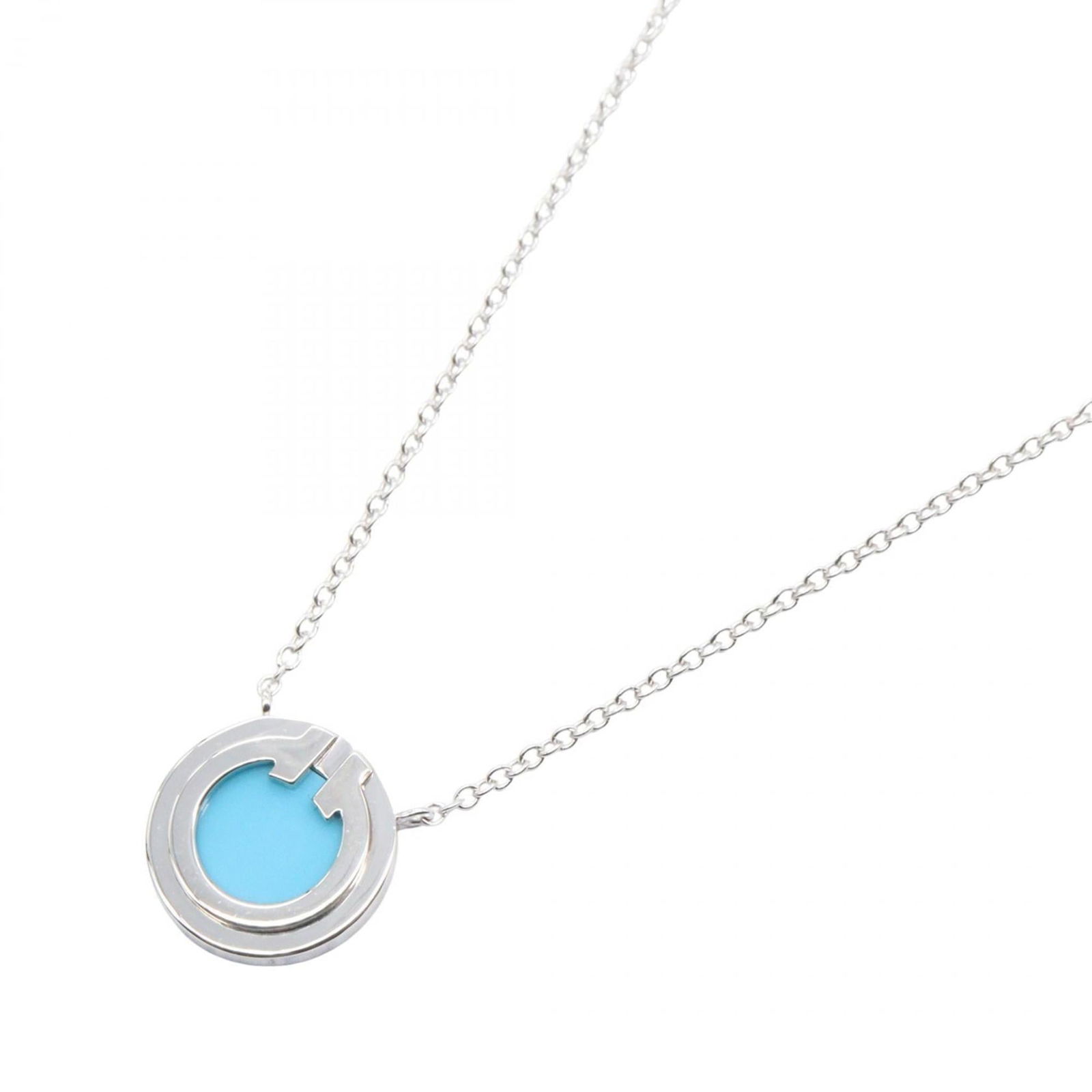 Blue - Tiffany & Co. Two Circle Turquoise Necklace - 18K White Gold - Turquoise - Women's - Silver: Blue - Tiffany & Co. Two Circle Turquoise Necklace - 18K White Gold - Turquoise - Women's - Silver This listing features Blue - Tiffany & Co. Two Circle Turquoise Necklace - 18K White Gold - Turquoise