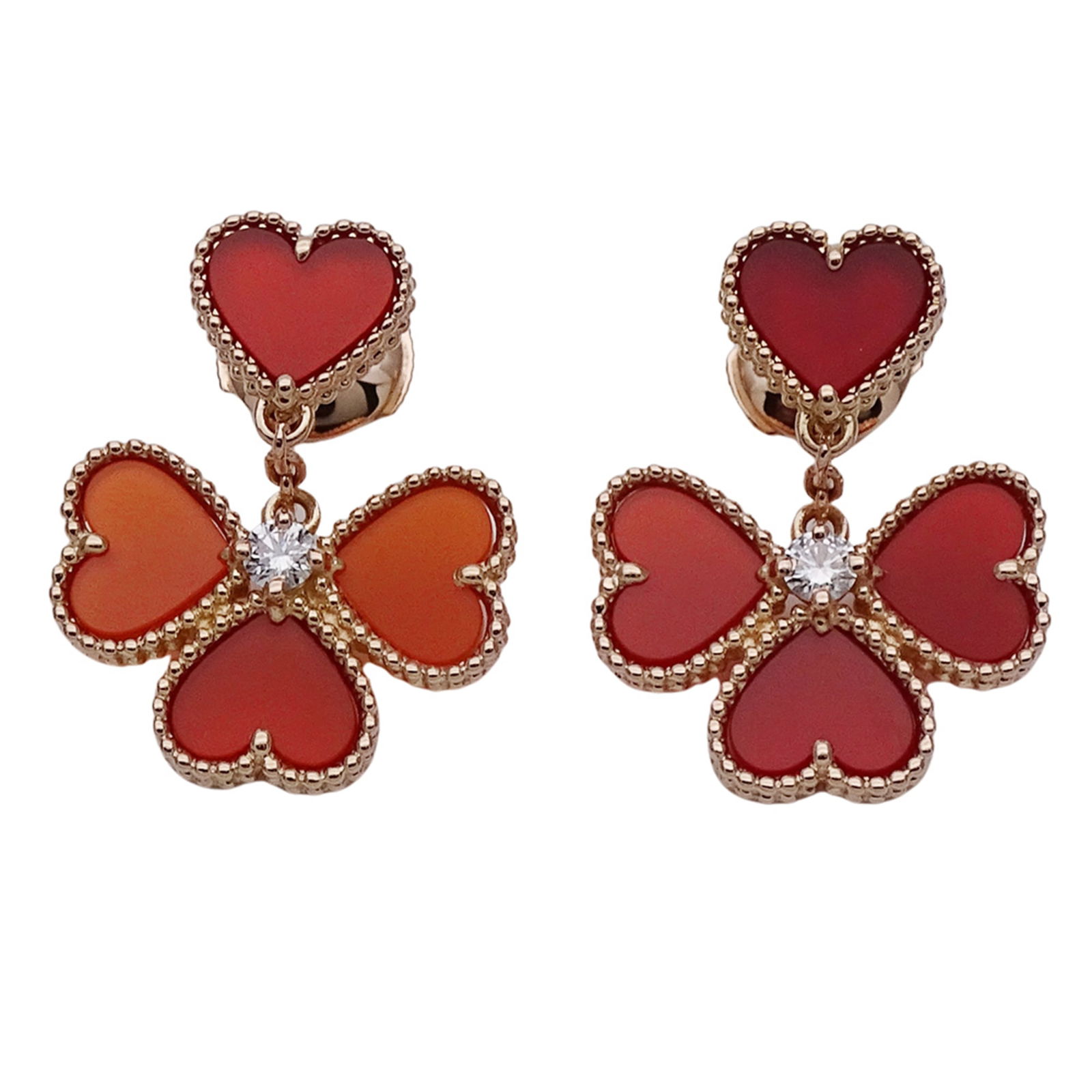 (18K) Van Cleef & Arpels Drop Earrings Pink Gold: (18K) Van Cleef & Arpels Drop Earrings Pink Gold This listing features (18K) Van Cleef & Arpels Drop Earrings Pink Gold. Item specifics are provided below. Item Specifics: Brand: Van Cleef & Arpels Ty