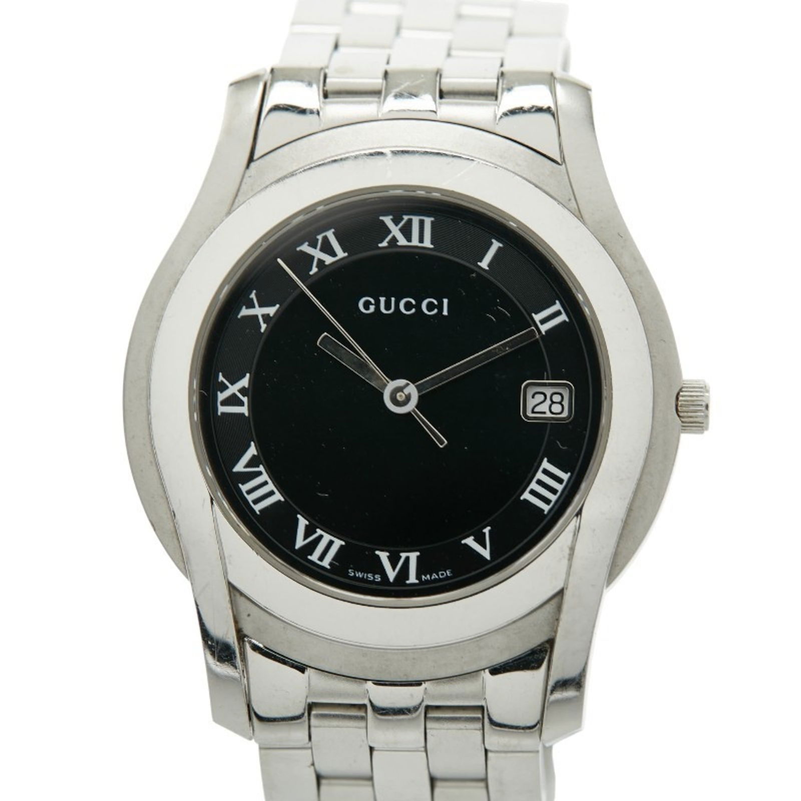 Wristwatch Gucci: Wristwatch Gucci This listing features Wristwatch Gucci. Item specifics are provided below. Item Specifics: Brand: Gucci Type: Wristwatch Gender: Men Material (Case): Stainless Steel Material (Band):