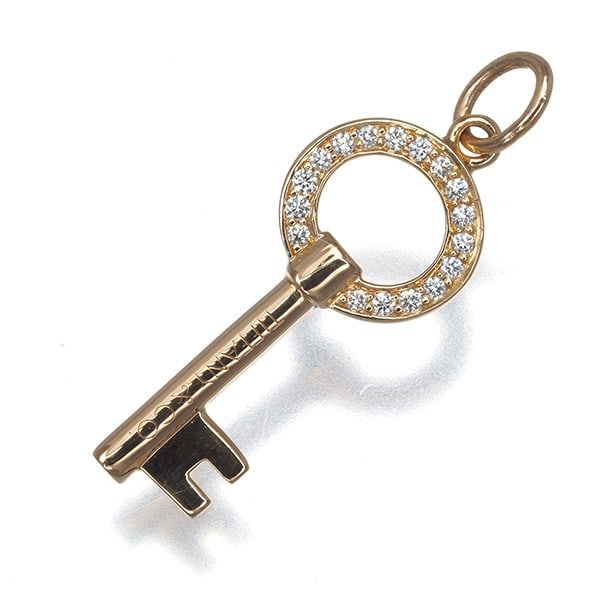 Rg Tiffany&Co. Pendant Diamond Modern Key Open Round Charm 18K: Rg Tiffany&Co. Pendant Diamond Modern Key Open Round Charm 18K This listing features Rg Tiffany&Co. Pendant Diamond Modern Key Open Round Charm 18K. Item specifics are provided below. Item Specifics: