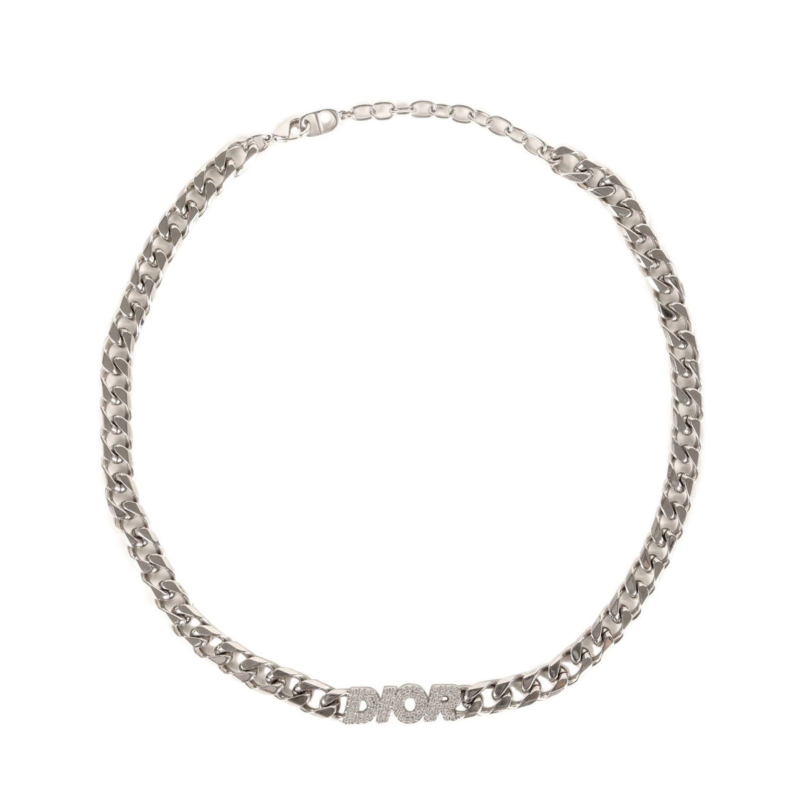 Men Christian Dior Crystal Rhinestone Chain Link Necklace in Silver for: Men Christian Dior Crystal Rhinestone Chain Link Necklace in Silver for This listing features Men Christian Dior Crystal Rhinestone Chain Link Necklace in Silver for. Item specifics are provided below