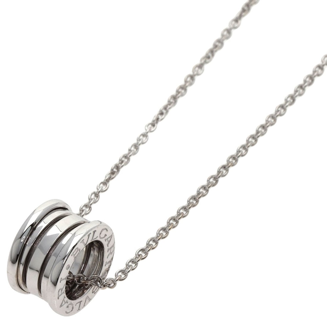 Gold BVLGARI B.zero1 Necklace K18 White (1 of 7)