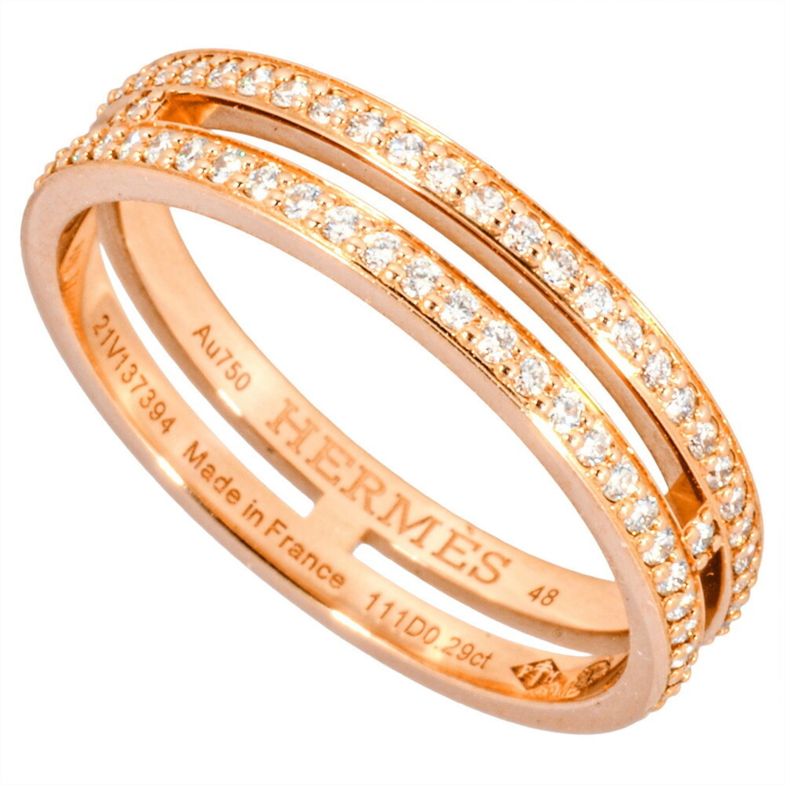 (18K) Hermes Band Ring Pink Gold: (18K) Hermes Band Ring Pink Gold This listing features (18K) Hermes Band Ring Pink Gold. Item specifics are provided below. Item Specifics: Brand: Hermes Type: Band Ring Gender: Women Material: Pink