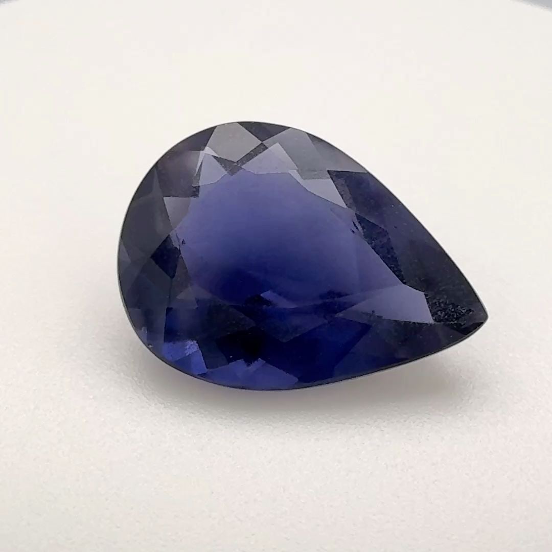 Loose Iolite Gemstone - Pear 3.725ct Blue EC: Loose Iolite Gemstone - Pear 3.725ct Blue EC This listing features Loose Iolite Gemstone - Pear 3.725ct Blue EC. Item specifics are provided below. Item Specifics: Type: Iolite Carat: 3.725 Cut: Facet