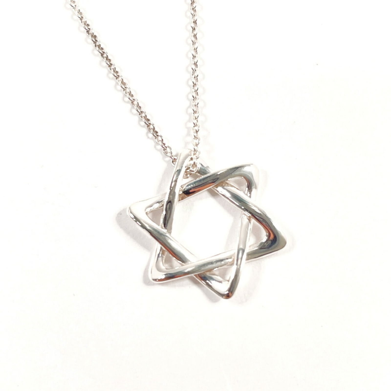 Women TIFFANY & Co. Tiffany Star of David Elsa Peretti Necklace in 925 Sterling Silver for: Women TIFFANY & Co. Tiffany Star of David Elsa Peretti Necklace in 925 Sterling Silver for This listing features Women TIFFANY & Co. Tiffany Star of David Elsa Peretti Necklace in 925 Sterling Silver
