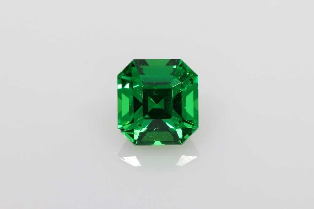 Loose Garnet Gemstone - Asscher 1.02ct Green EC (1 of 1)