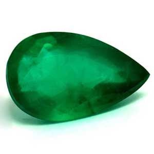 Loose Emerald Gemstone - Pear 1.04ct Green SI (1 of 1)