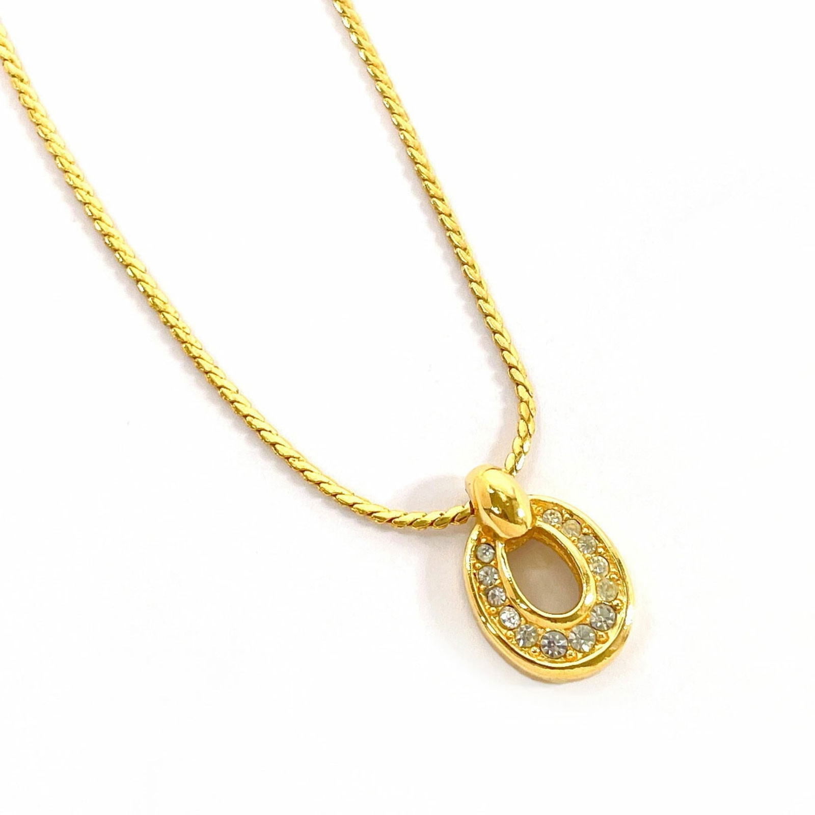 for women - Christian Dior necklace - metal/ rhinestone - gold: for women - Christian Dior necklace - metal/ rhinestone - gold This listing features for women - Christian Dior necklace - metal/ rhinestone - gold. Item specifics are provided below. Item Specifics: