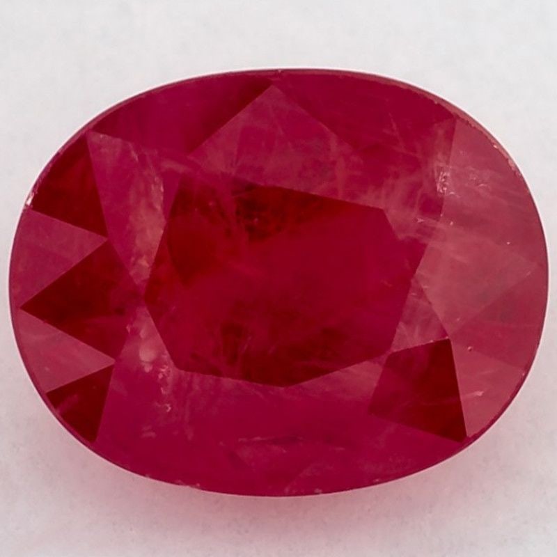 Loose Ruby Gemstone - Oval 3.0ct Red SI (1 of 1)