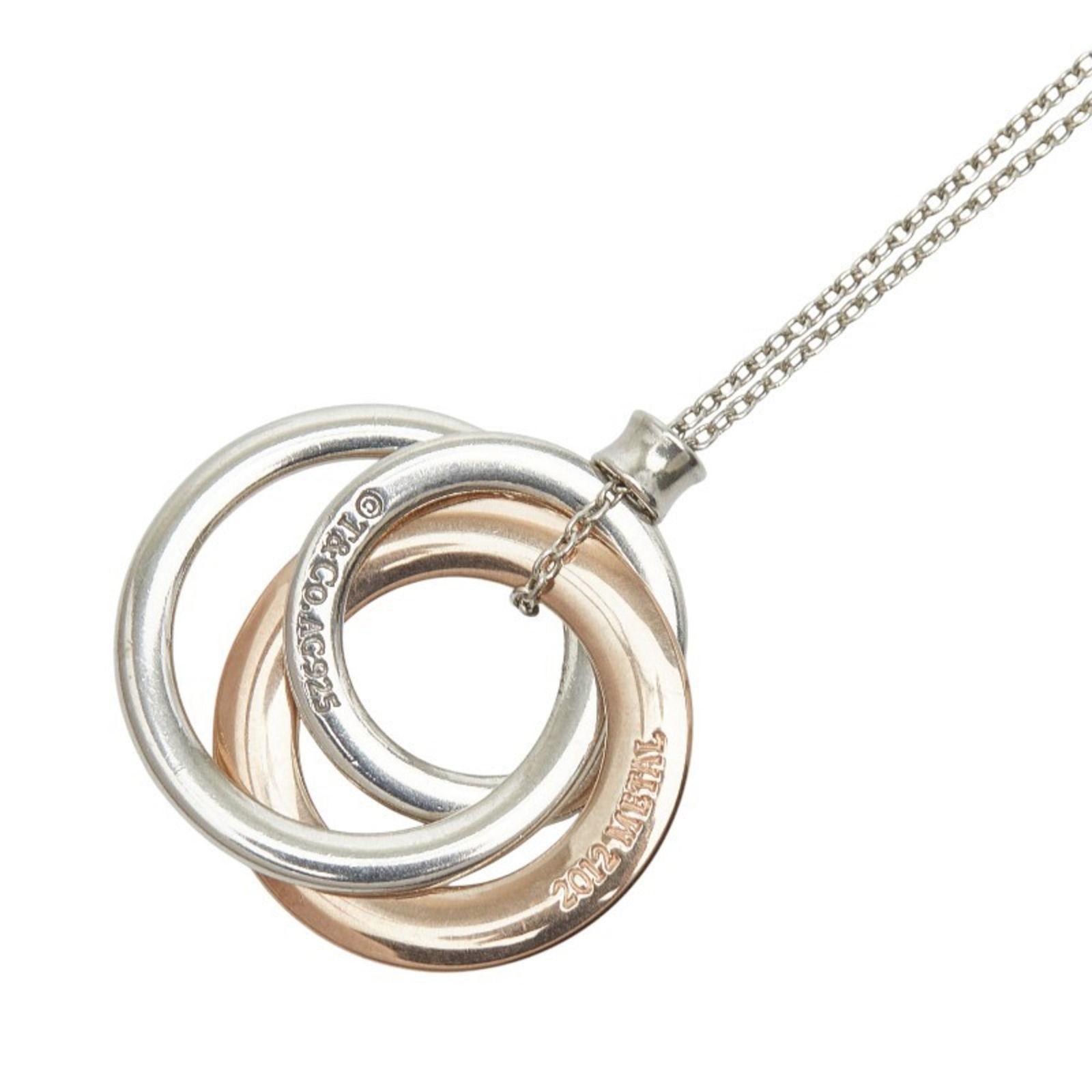 and SV925 Silver with Rubedo Metal. Women's. TIFFANY - Tiffany & Co. Triple Circle Necklace in: and SV925 Silver with Rubedo Metal. Women's. TIFFANY - Tiffany & Co. Triple Circle Necklace in Silver - Bronze This listing features and SV925 Silver with Rubedo Metal. Women's. TIFFANY - Tiffany & Co