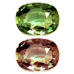 Loose Alexandrite Gemstone - GIA Cushion 1.12ct Green SI (1 of 1)
