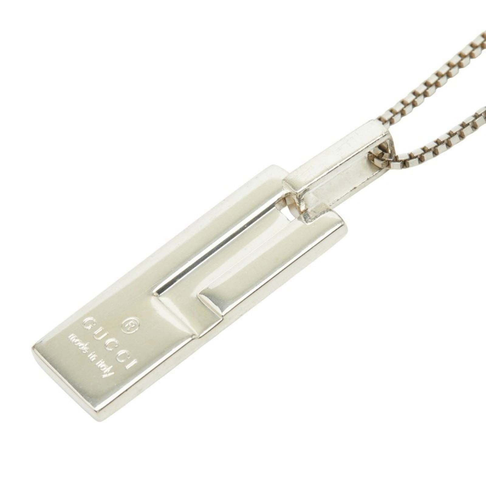 women. Gucci logo plate necklace in SV925 silver for: women. Gucci logo plate necklace in SV925 silver for This listing features women. Gucci logo plate necklace in SV925 silver for. Item specifics are provided below. Item Specifics: Brand: Gucci Necklac