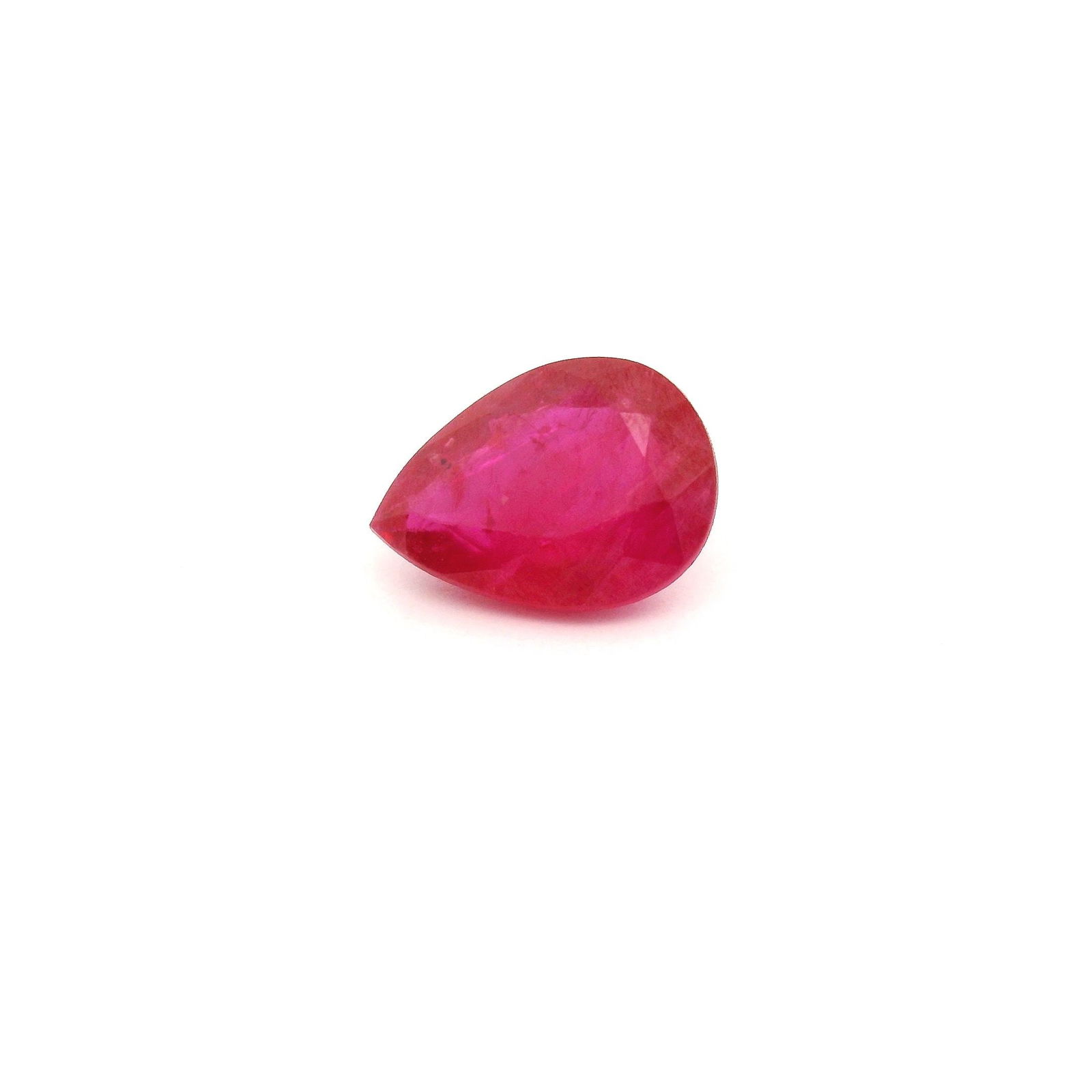 Loose Ruby Gemstone - GSI Pear 1.33ct Red MI: Loose Ruby Gemstone - GSI Pear 1.33ct Red MI This listing features Loose Ruby Gemstone - GSI Pear 1.33ct Red MI. Item specifics are provided below. Item Specifics: Type: Ruby Carat: 1.33 Cut: Faceted