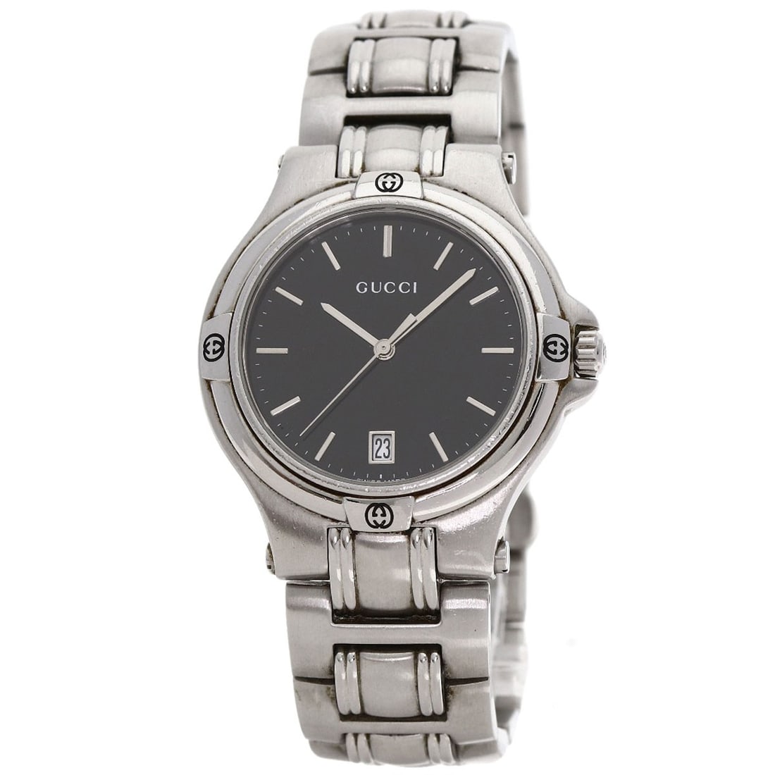 Steel GUCCI Round face Watches 9040M Stainless Steel/ Stainless: Steel GUCCI Round face Watches 9040M Stainless Steel/ Stainless This listing features Steel GUCCI Round face Watches 9040M Stainless Steel/ Stainless. Item specifics are provided below. Item