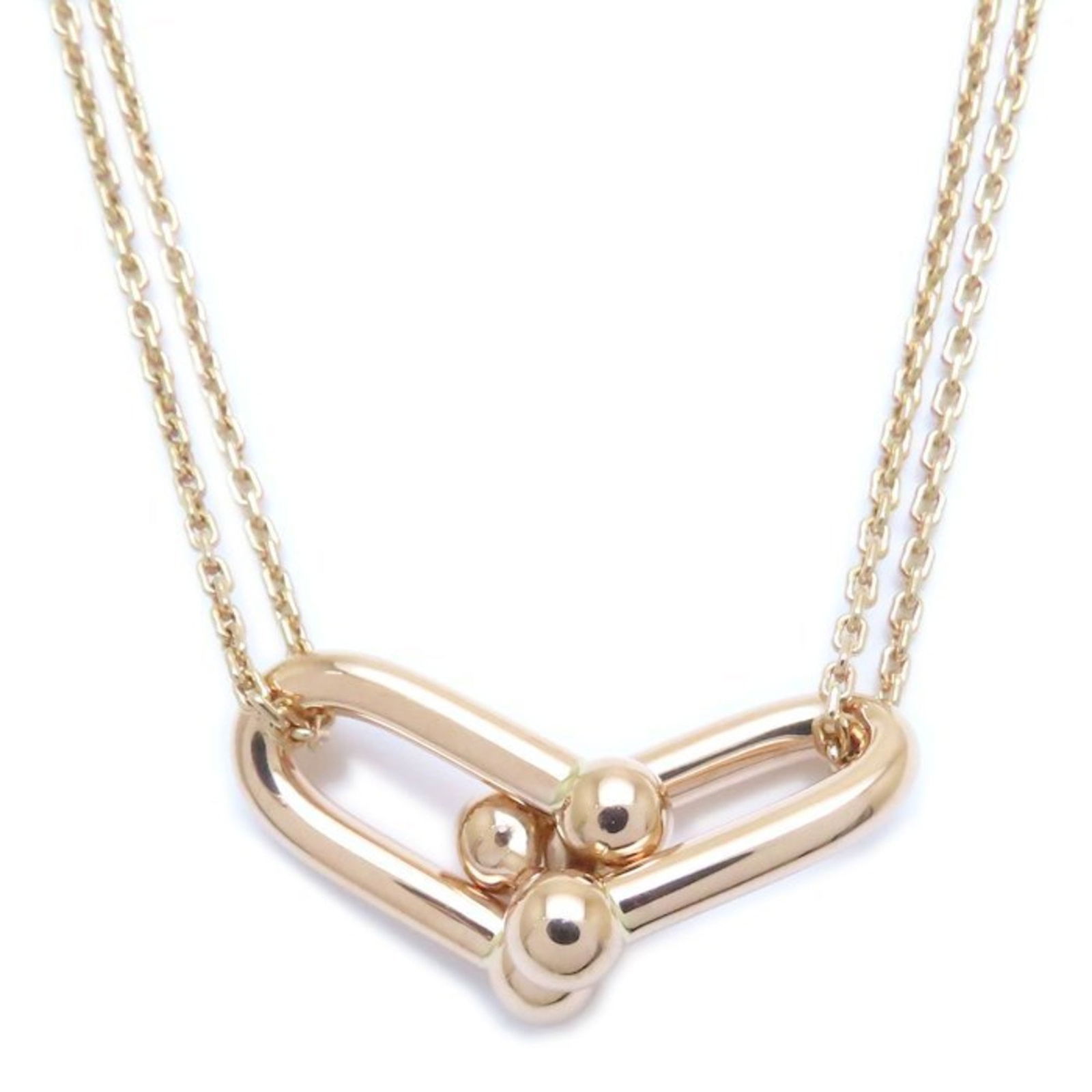 294534 - TIFFANY & Co. Tiffany HardWear Large Double Link Necklace in 750PG and 18K Gold - Women's: 294534 - TIFFANY & Co. Tiffany HardWear Large Double Link Necklace in 750PG and 18K Gold - Women's This listing features 294534 - TIFFANY & Co. Tiffany HardWear Large Double Link Necklace in 750PG and