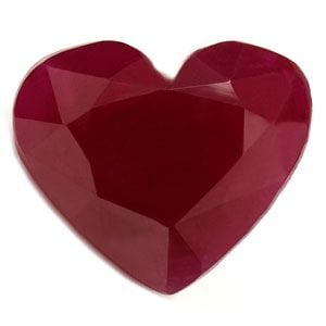 Loose Ruby Gemstone - GIA Heart 3.34ct Red SI (1 of 1)