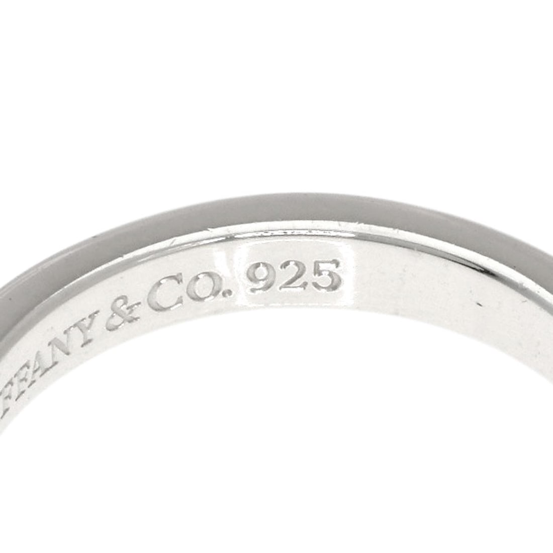 Silver TIFFANY&Co. Notes narrow Ring - 7