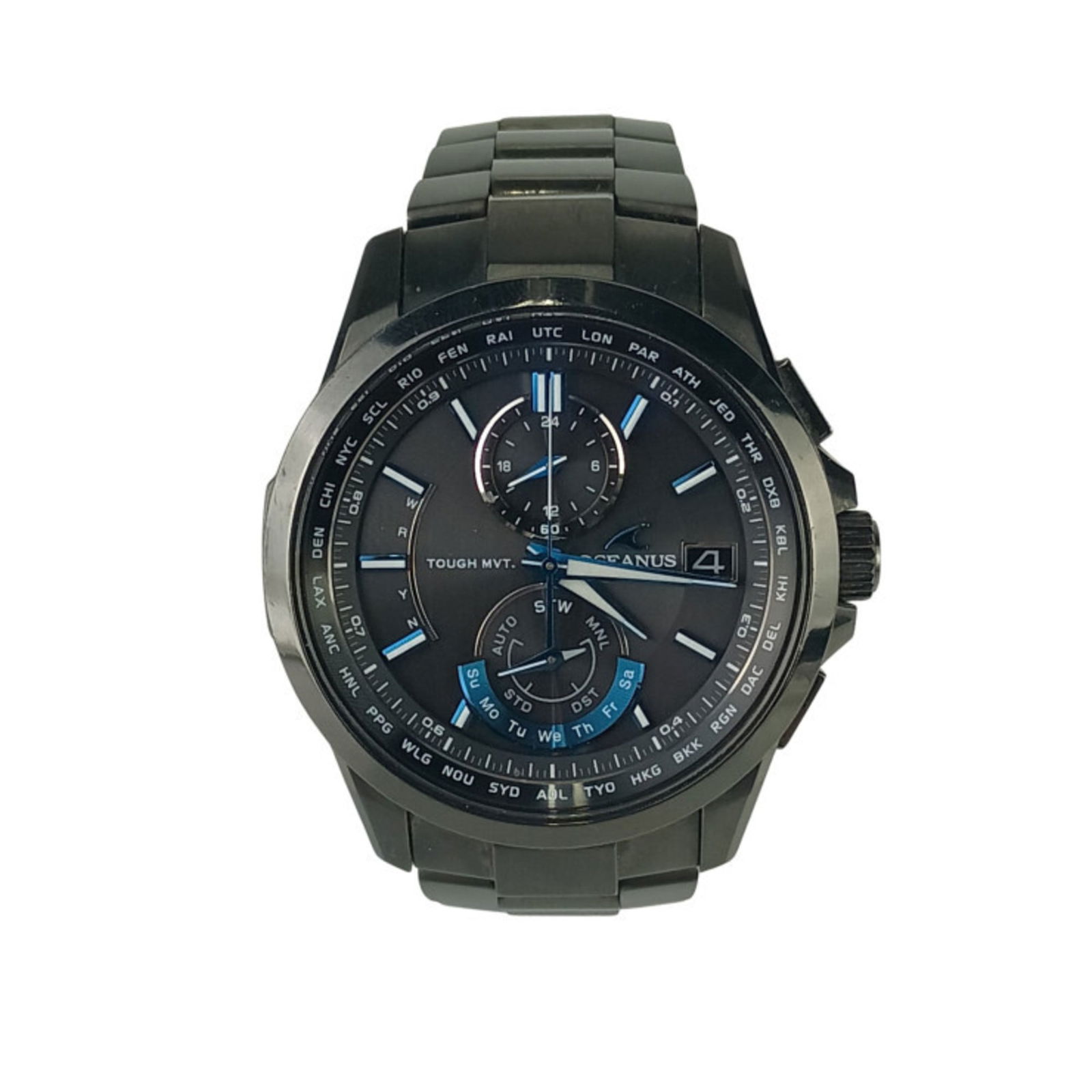 Wristwatch Casio: Wristwatch Casio This listing features Wristwatch Casio. Item specifics are provided below. Item Specifics: Brand: Casio Type: Wristwatch Gender: Men Display: Analog Material (Case): Titanium Material